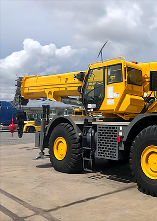 Yellow Grove Crane Mobile