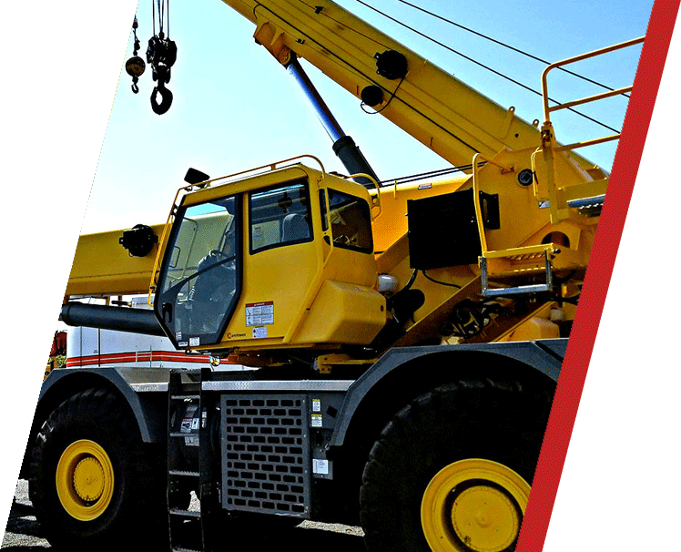 big yellow crane